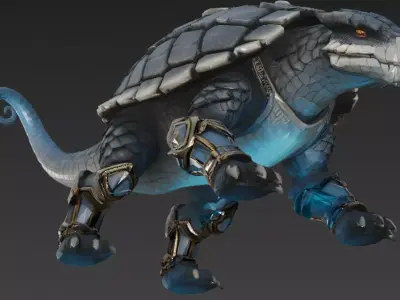 Fantasy Animal Creature Bundle 10 Low-poly 3D model
