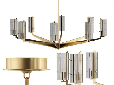 VENDOME ROUND CHANDELIER 3D model