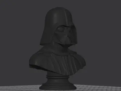Darth Vader Bust STL Epic Star Wars 3D Print Model for Display  3D print model
