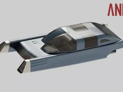 Mon Mothma Coruscant Speeder - Star Wars Andor Low-poly 3D model