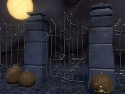 Nightmare Before Christmas Gate 3D model