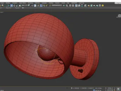 EDENDALE ANGLED SCONCE Low-poly 3D model