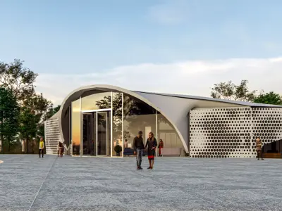 Auditorium interior and exterior 3D model