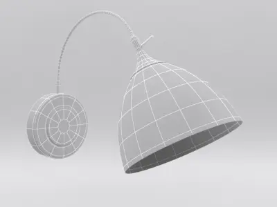 Lamp collection floor with two lights 3D model