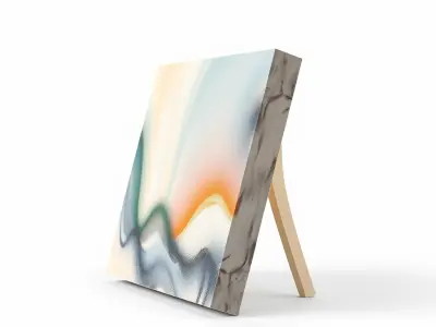 Impressionist Art Canvas 3D Model Pack Texture