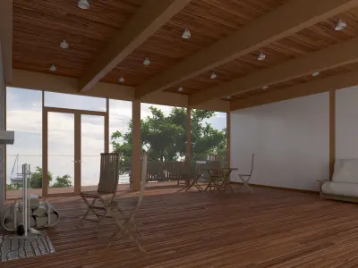 House-012 - Summer House 3D model