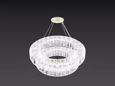 Belmont 28 Light 48 Inch Chandelier 3D model