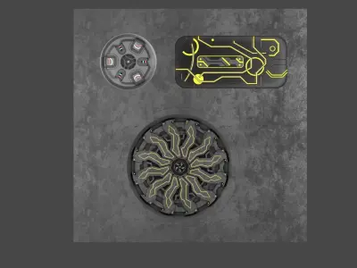 Sci-Fi Decals Texture