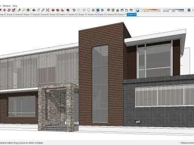 Villa D Sketchup 3D model
