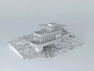 John C. Pew House- Frank Lloyd Wright Free 3D model