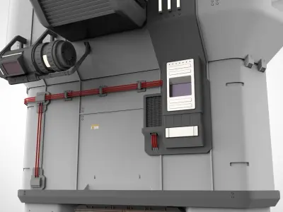 sci-fi Architecture kitbash 35 3D model