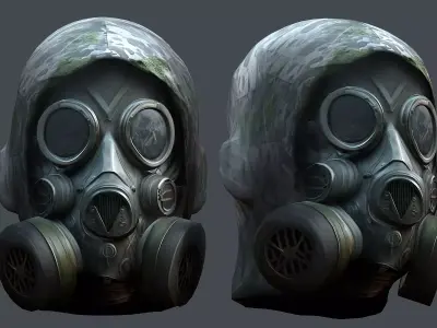 Helmet 3d model military combat Military scifi Low-poly 3D model Low-poly 3D model