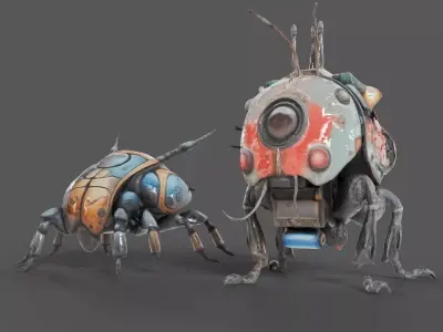 Robotic Insect Duo 3D model