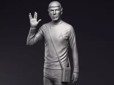 Leonard Nimoy as Mr Spock Sculpture Printable 3D Model 3D print model