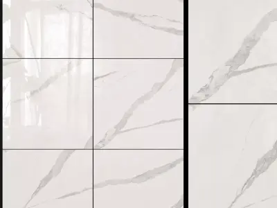 ABK Sensi Wide Statuario Apuano 1200x1200 3D model