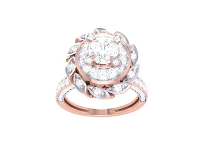  Women Ring MTL 3dm STL OBJ FBX Details 3D print model 9