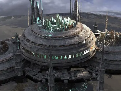 Star wars Kamino inspired Kit bash extended 1 3D model