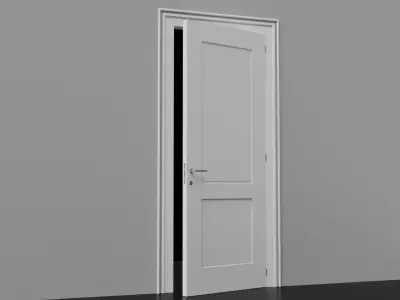 Modern Door 1  Low-poly 3D model