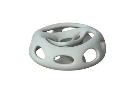 SciFi Cube Object No 65839 Low Poly Shape Low-poly 3D model