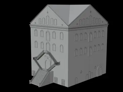 Tarsus american college Low-poly 3D model