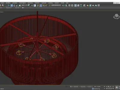 BOVOLA CHANDELIER Low-poly 3D model