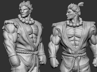 Street Fighter Akuma 3D print model