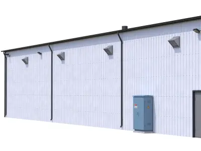 Industrial Building 7 Low-poly 3D model