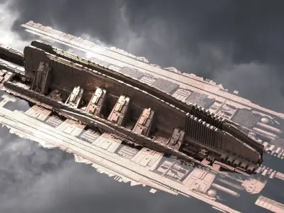 Ancient tech submerged floor  3D model