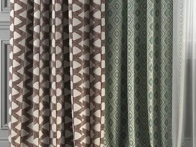 Curtain Set 215 3D model