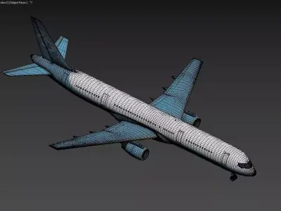 Boeing 757-200 Passenger Jet 3D model 3D model