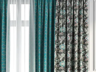 Curtain Set 97 3D model