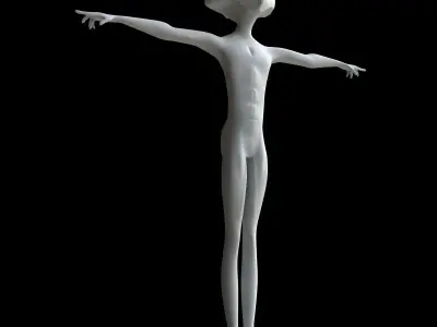 Alien humanoid 3D model