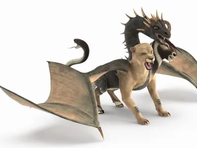  Mythical Chimera Creature 