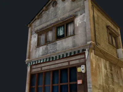 Tokyo Style Kanda House Low-poly 3D model