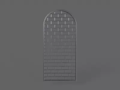 PBR Prison Window 5 Low-poly 3D model