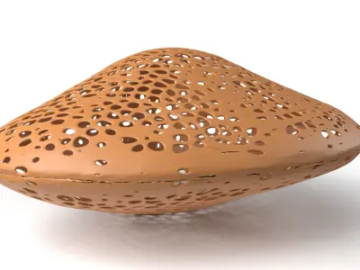 Clam Voronoi Low-poly 3D model