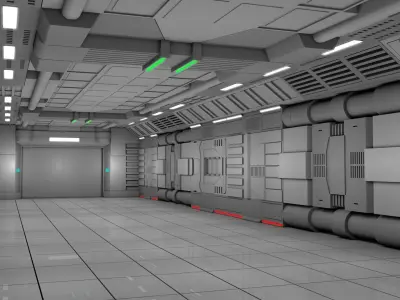 Sci Fi Room 3D model