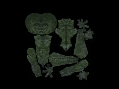 3D Alien humanoid 3D model