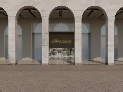 3d model vetrine La Rinascente Milano  3D model