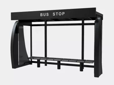 Bus Stop 3D model