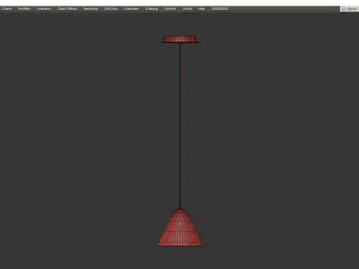 Kone LED Mini Pendant Light Low-poly 3D model