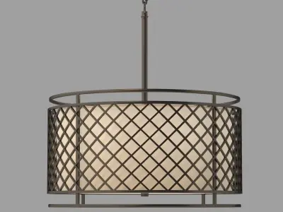 Franklin Iron Works Metal Lattice Pendant 3D model