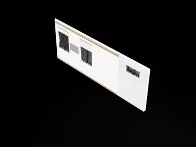 Architecture Wall Low-poly 3D model