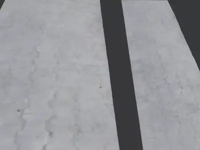 Worn Brick Pavement 3D Scan Low-poly 3D model