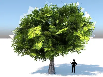 Tree Optimized Low-poly 3D model