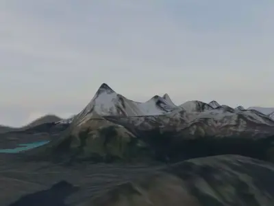 Torres Del Plains Patagonia 3D model