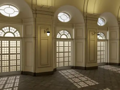 3d model Orangerie Palazzo Venaria Reale Torino  3D model