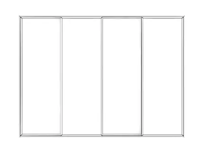 Metal Window 04 3D model
