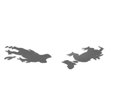 Game Model - Broken Funeral Evil stone beast 3D model