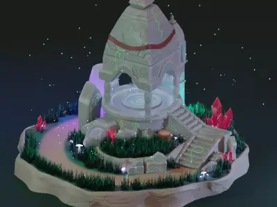 The Lost Temple Free 3D model